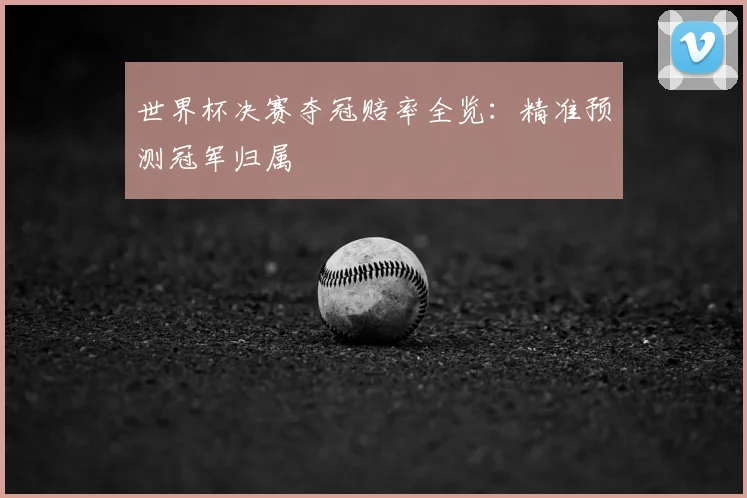 世界杯决赛夺冠赔率全览:精准预测冠军归属